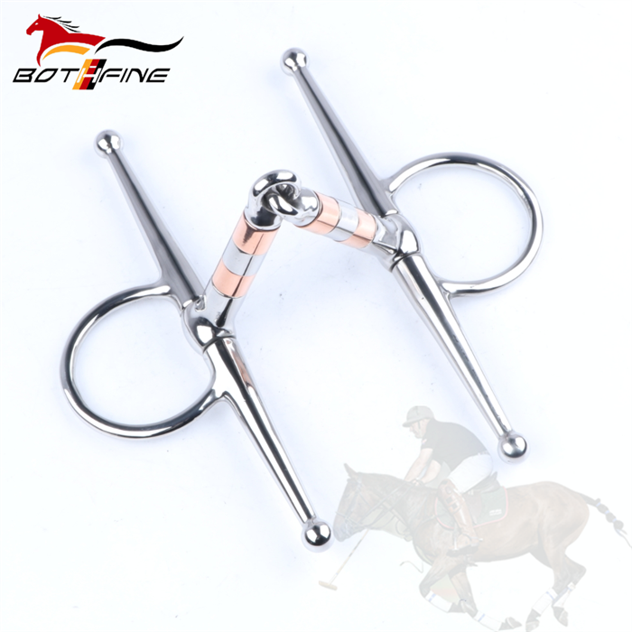 Stainless Steel Full Cheek Jointed Snaffle Bit With Copper Rollers Manufacturer Stainless Steel Full Cheek Jointed Snaffle Bit With Copper Rollers Manufacturer